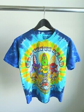 Liquid Blue Grateful Dead Summertime Tie Dye Graphic Tee Shirt Small S